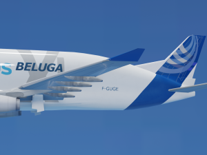 ANIMATED AIRBUS BELUGA XL 3D Модель