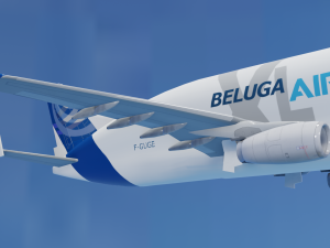 ANIMATED AIRBUS BELUGA XL 3D Модель