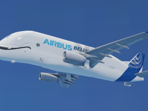 ANIMATED AIRBUS BELUGA XL 3D Модель