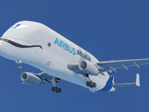 ANIMATED AIRBUS BELUGA XL 3D Модель