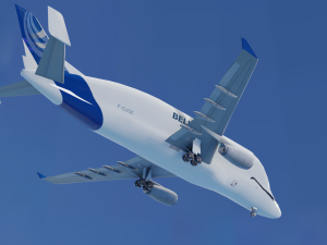 ANIMATED AIRBUS BELUGA XL 3D Модель