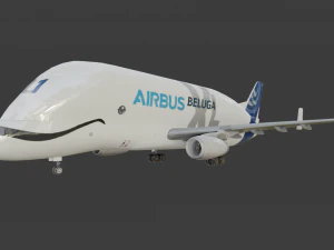 ANIMATED AIRBUS BELUGA XL 3D Model