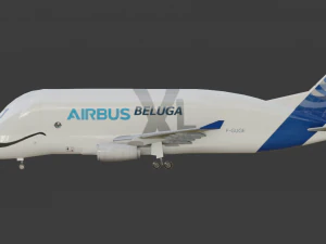ANIMATED AIRBUS BELUGA XL 3D Model