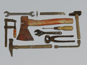 TOOLS GAME READY LOW POLY 3D MODEL 3D-Modell