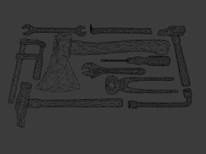 TOOLS GAME READY LOW POLY 3D MODEL 3D-Modell