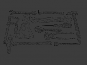 TOOLS GAME READY LOW POLY 3D MODEL 3D-Modell