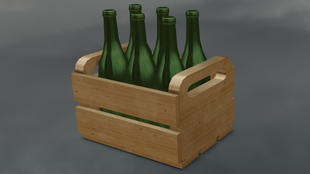 BOTTLES LOW POLY GAME READY 3Dモデル .c4d .max .obj .3ds .fbx .stl .blend 
