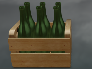 BOTTLES LOW POLY GAME READY 3Dモデル