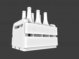 BOTTLES LOW POLY GAME READY 3D Model