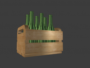 BOTTLES LOW POLY GAME READY 3Dモデル