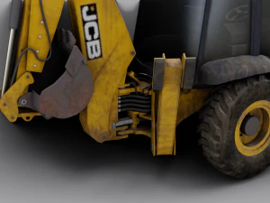 JCB BULLDOZER GAME READY 3D MODEL 3D Model