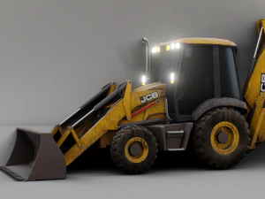MODELLO 3D PRONTO PER IL GIOCO DEL BULLDOZER JCB Modello 3D