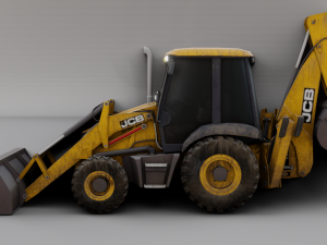 JCB BULLDOZER GAME READY 3D MODEL Model 3D