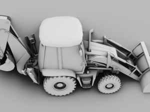 JCB BULLDOZER GAME READY 3D MODEL Model 3D