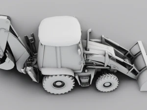 JCB BULLDOZER GAME READY 3D MODEL 3D Model