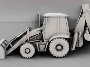 JCB BULLDOZER GAME READY 3D MODEL Model 3D