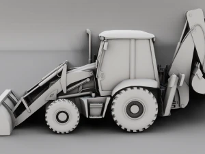 JCB BULLDOZER GAME READY 3D MODEL 3D Model