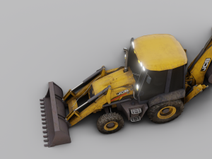 JCB BULLDOZER GAME READY 3D MODEL Model 3D