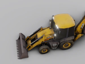 JCB BULLDOZER GAME READY 3D MODEL 3D Model