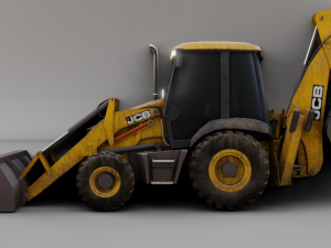 JCB BULLDOZER GAME READY 3D MODEL Model 3D