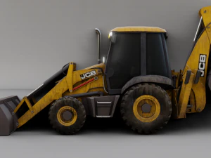 JCB BULLDOZER GAME READY 3D MODEL 3D Model