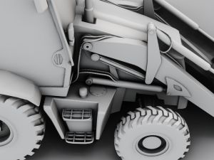 JCB BULLDOZER GAME READY 3D MODEL Model 3D