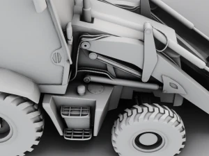 JCB BULLDOZER GAME READY 3D MODEL 3D Model