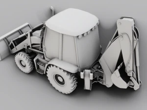 JCB BULLDOZER GAME READY 3D MODEL 3D Model