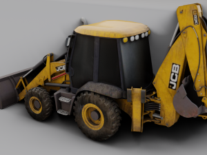 JCB BULLDOZER GAME READY 3D MODEL Model 3D