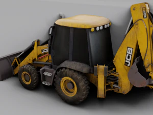 JCB BULLDOZER GAME READY 3D MODEL 3D Model