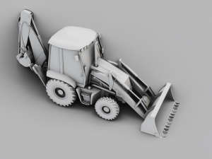 JCB BULLDOZER GAME READY 3D MODEL Model 3D