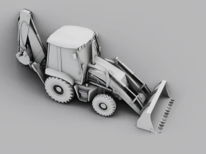 JCB BULLDOZER GAME READY 3D MODEL 3D Model