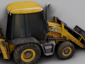 JCB BULLDOZER GAME READY 3D MODEL 3D Model