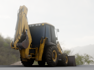 JCB BULLDOZER GAME READY 3D MODEL Model 3D