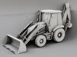 JCB BULLDOZER GAME READY 3D MODEL Model 3D