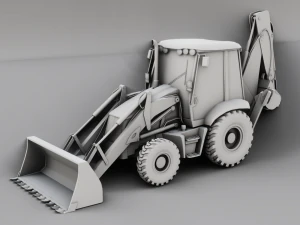 JCB BULLDOZER GAME READY 3D MODEL 3D Model