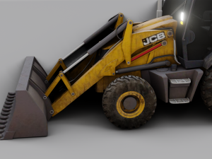 JCB BULLDOZER GAME READY 3D MODEL Model 3D