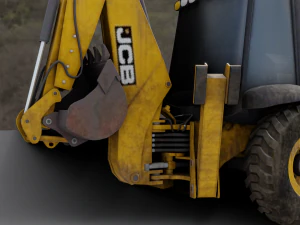 JCB BULLDOZER GAME READY 3D MODEL 3D Model