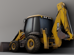 JCB BULLDOZER GAME READY 3D MODEL Model 3D