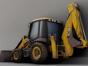 JCB BULLDOZER GAME READY 3D MODEL 3D Model