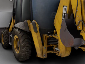 JCB BULLDOZER GAME READY 3D MODEL 3D Model