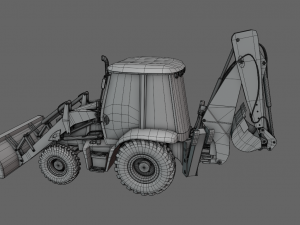 JCB BULLDOZER GAME READY 3D MODEL Model 3D