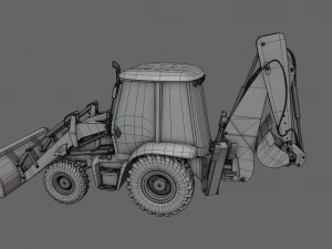 JCB BULLDOZER GAME READY 3D MODEL 3D Model