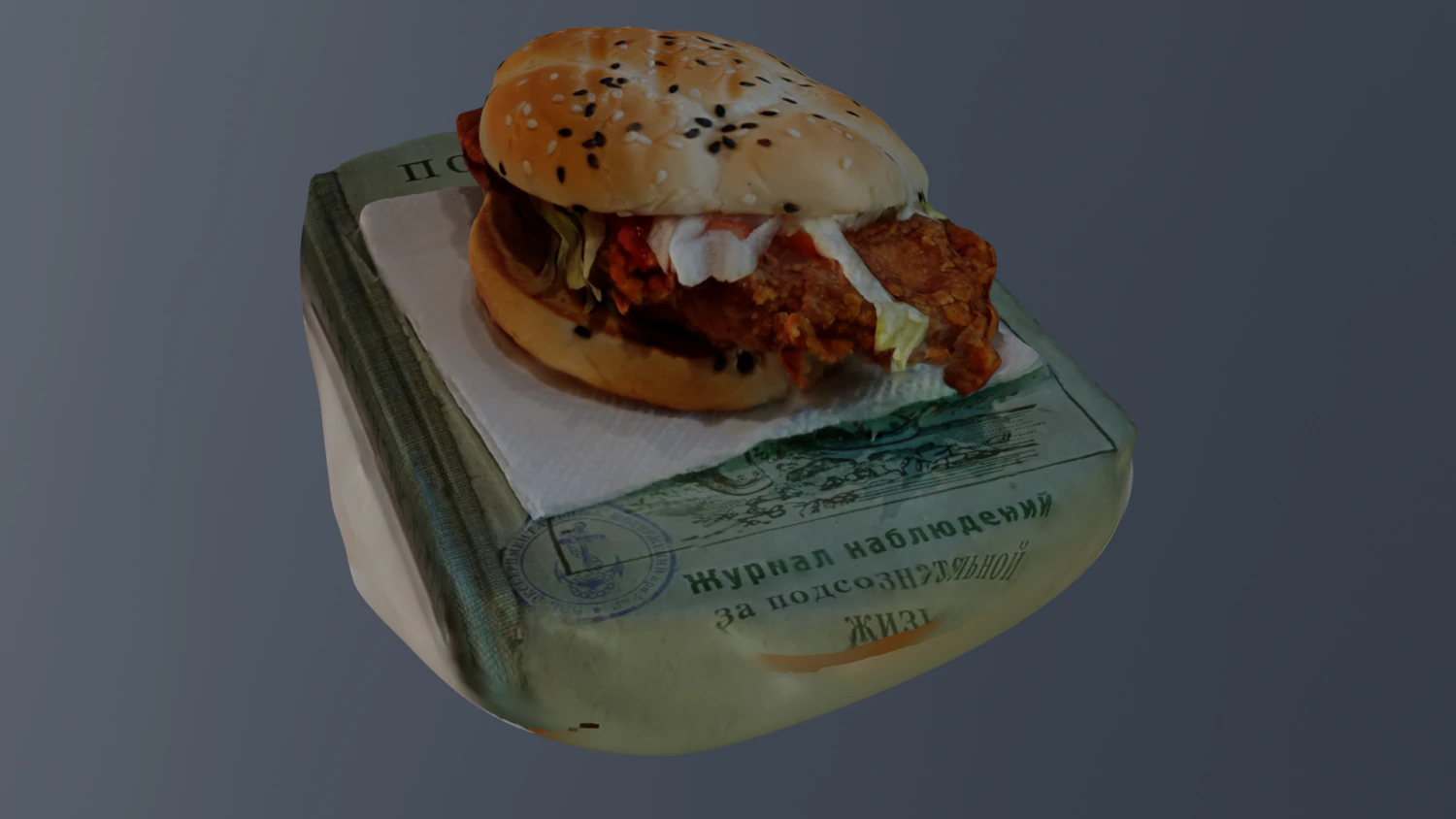 LOW POLY BURGER FOOD GAME READY 3D Model .c4d .max .obj .3ds .fbx .stl .blend 