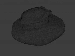 LOW POLY BURGER FOOD GAME READY 3D Model