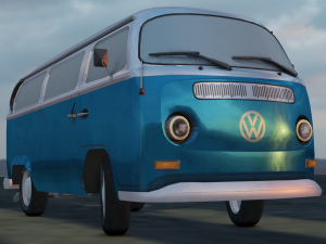BUS GAME READY LOW POLY 3D MODEL 3D Model