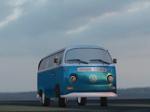 BUS GAME READY LOW POLY 3D MODEL 3D Model