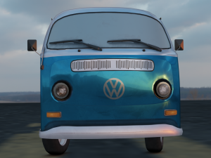 BUS GAME READY LOW POLY 3D MODEL 3D Model