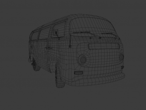 BUS GAME READY LOW POLY 3D MODEL 3D Model