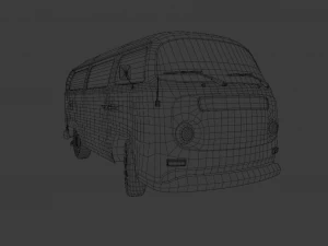 BUS GAME READY LOW POLY 3D MODEL 3D Model